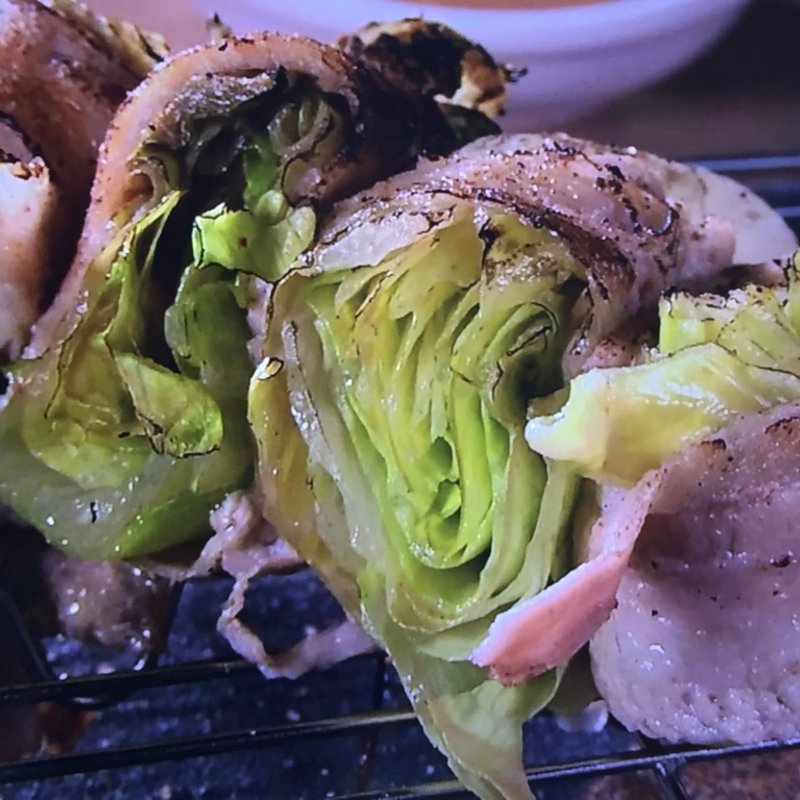 レタスの豚巻き(野菜肉巻き串 ぐるり 福島)