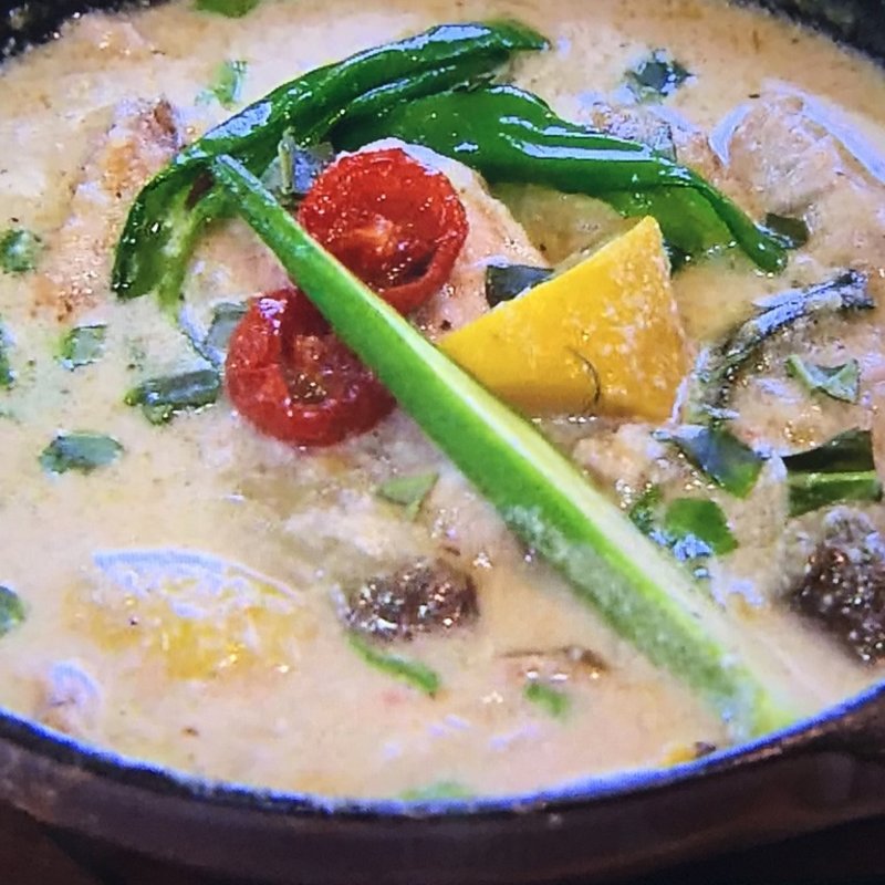 近江鶏と滋賀農園野菜のグリーンカレー(クラブハリエ ジュブリルタン （CLUB HARIE J'oublie le temps）)