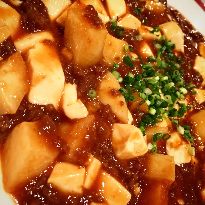  つくねいもの麻婆豆腐(桃花林)