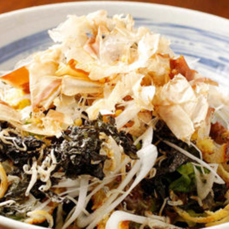 岩のりとじゃこの野菜サラダ(さかなさま 北千住本店)