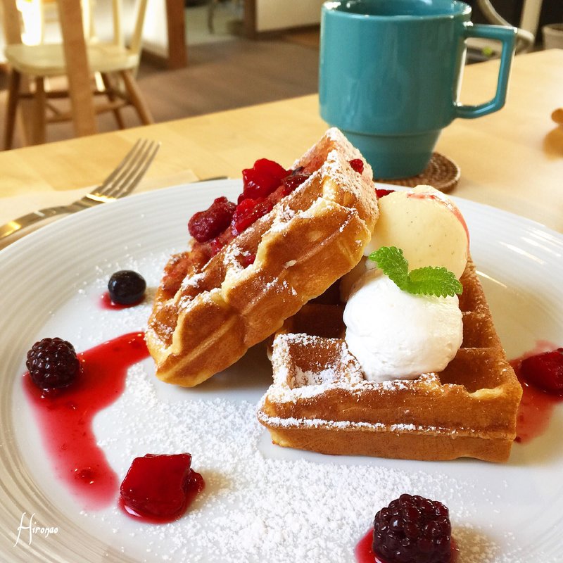 ベリーワッフル(cafe coquette)