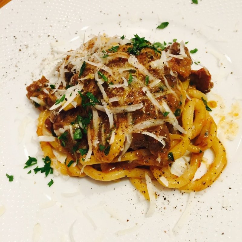 イノシシ煮込みソース和えピチ(オステリア タナロ （OSTERIA TANARO）)