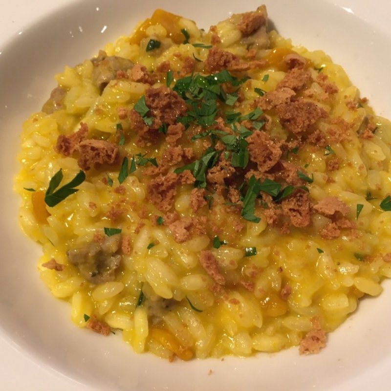 かぼちゃと自家製ソーセージのリゾット(オステリア タナロ （OSTERIA TANARO）)