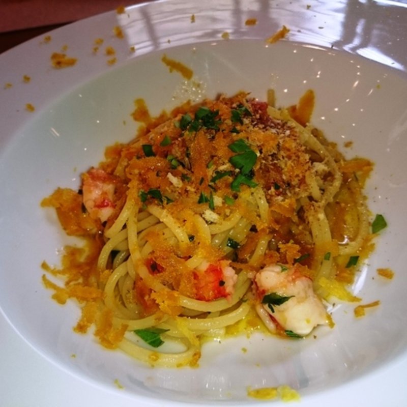 からすみと海老のスパゲティ(オステリア タナロ （OSTERIA TANARO）)