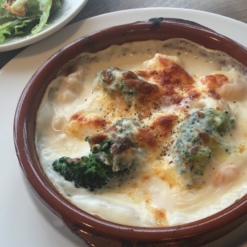 エビとブロッコリーのグラタン (ランチ)(シエロイリオ （Riverside Cafe Cielo y Rio）)