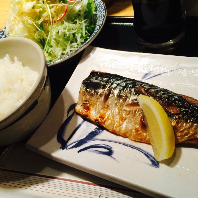 鯖の塩焼き定食(ごはんが一番)