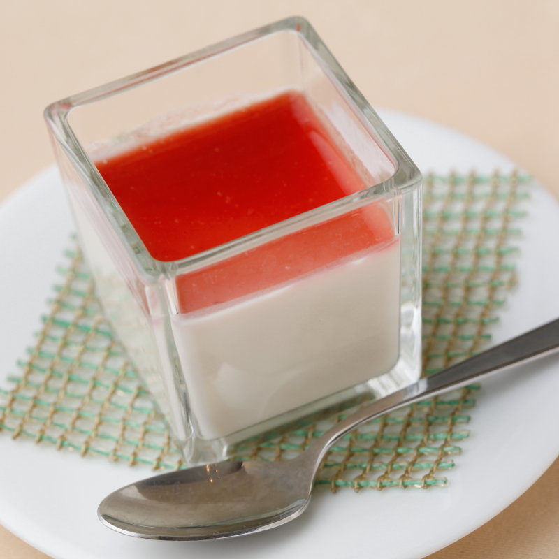 豆乳のパンナコッタ　ミックスベリーソース(ナチュラル ダイエット レストラン NODO)