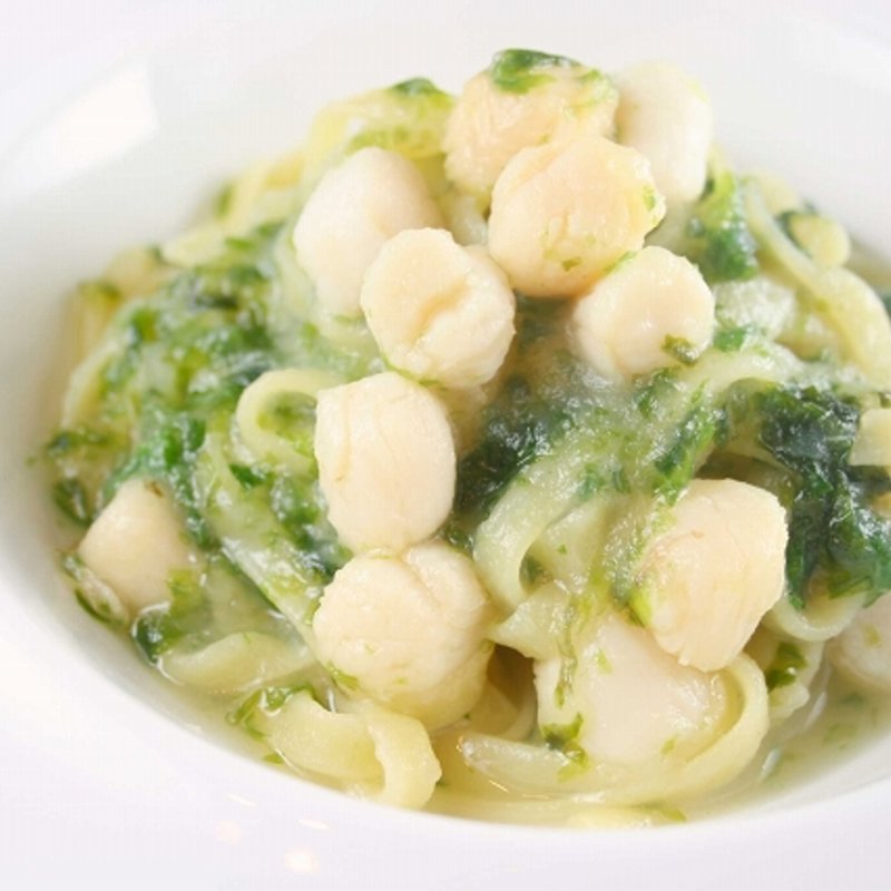 ホタテと法蓮草のパスタ(ナチュラル ダイエット レストラン NODO)