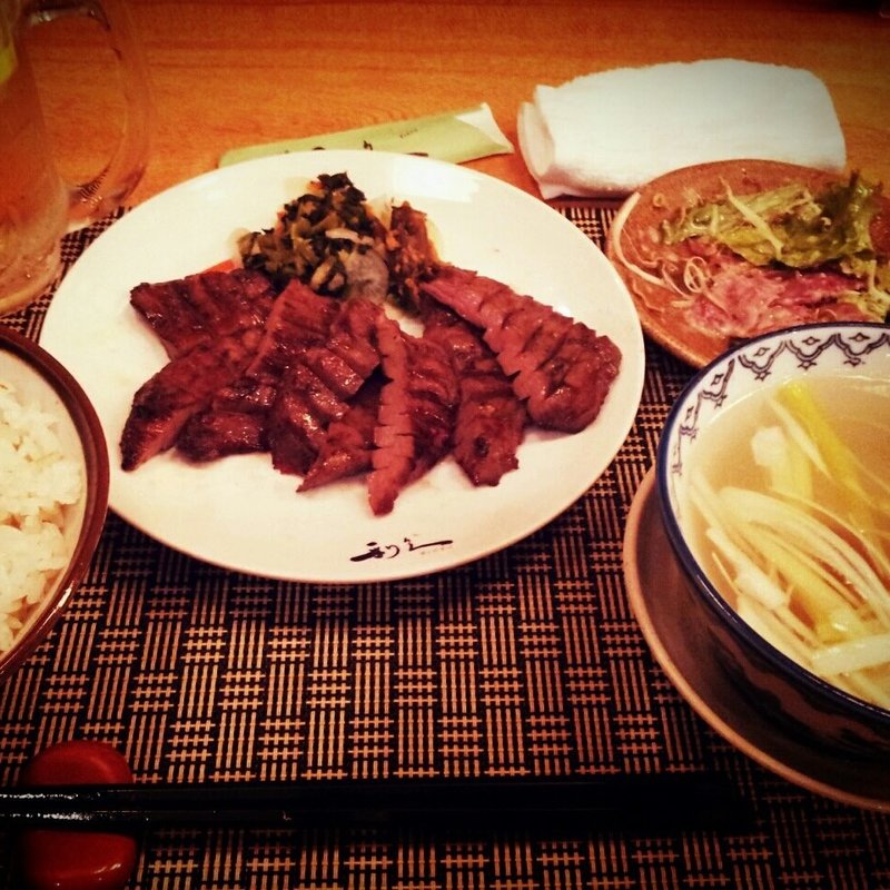 牛たん1.5人前定食(牛たん炭焼き 利久 一番町店 （ぎゅうたんすみやき りきゅう）)