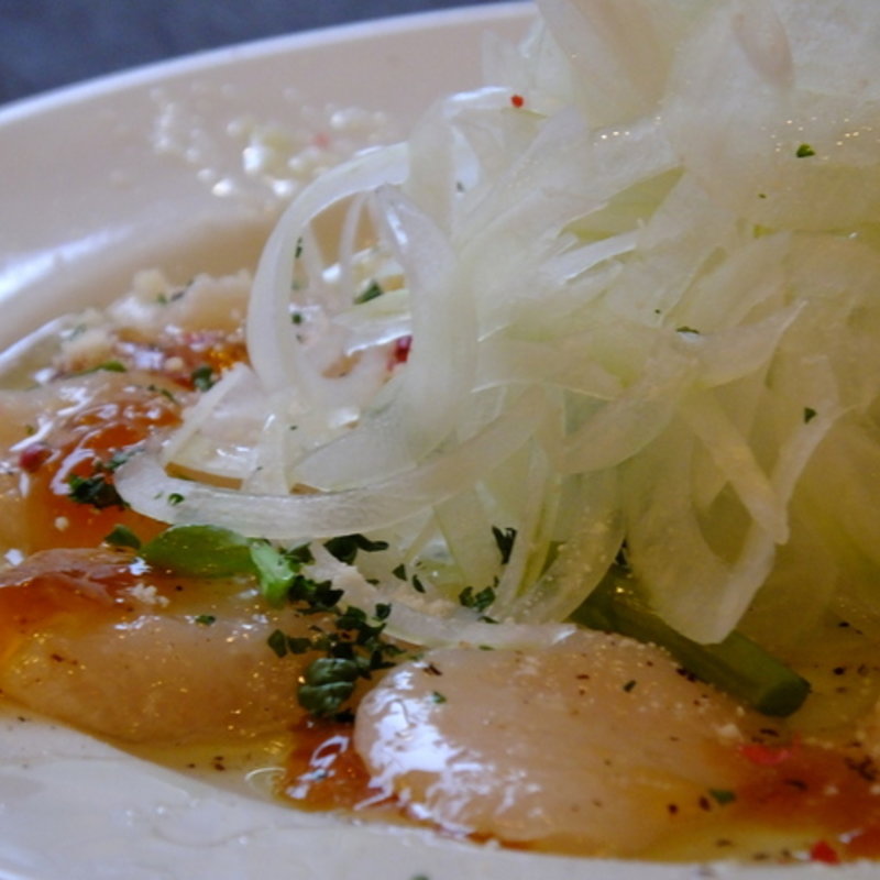 鮮魚のカルパッチョ(あさり食堂)
