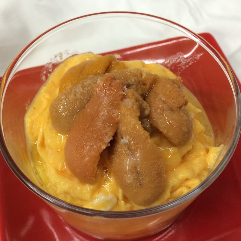 限定10皿 雲丹のスクランブルエッグ(Mira! たまプラーザ)