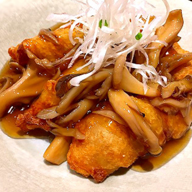 ポテトの茸あんかけ揚げ出し風(和醸良酒)