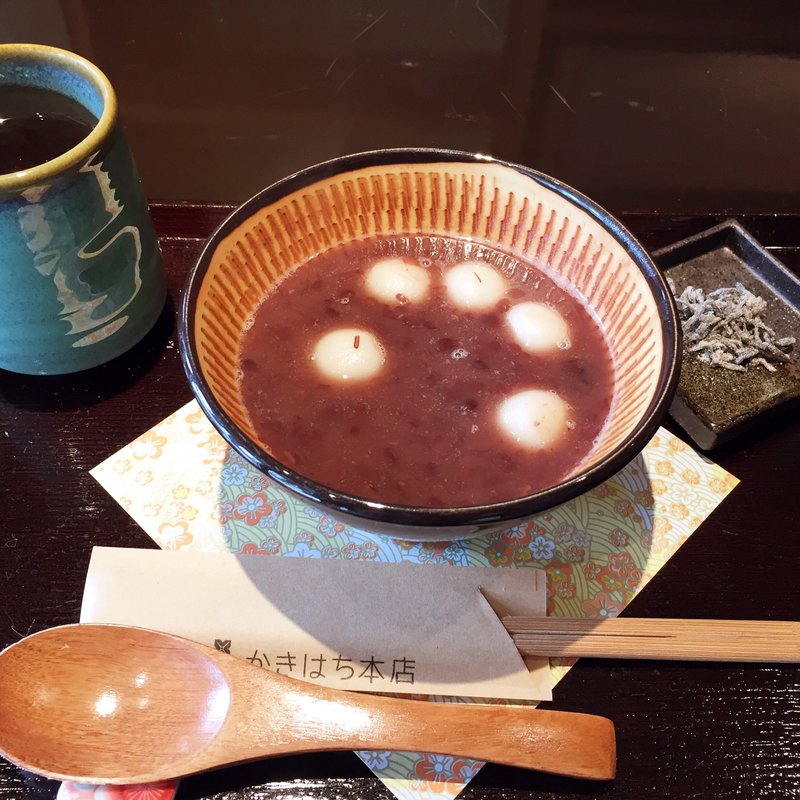 白玉ぜんざい(かきはち 本店)