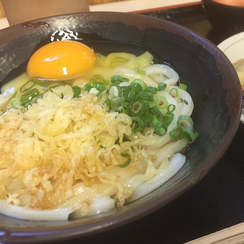 釜玉うどん(手打十段 うどんバカ一代)