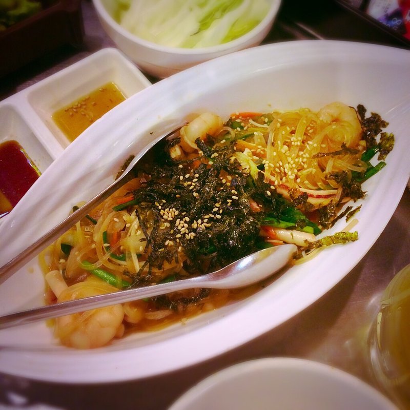 具だくさん海鮮チャプチェ(韓豚屋（はんてじや） 新宿サザンテラス店)