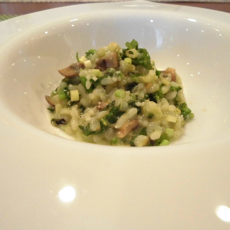 ネギとベーコンのリゾット(Nafre natural french)