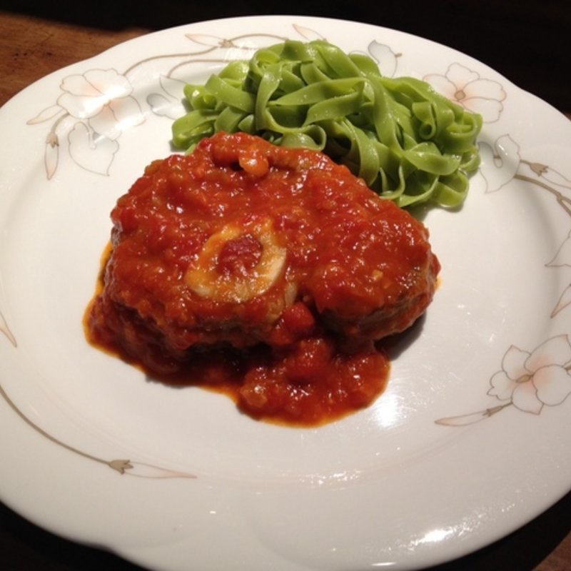 国産　トリッパのトマト煮込み　香草バター焼き(夏目亭)