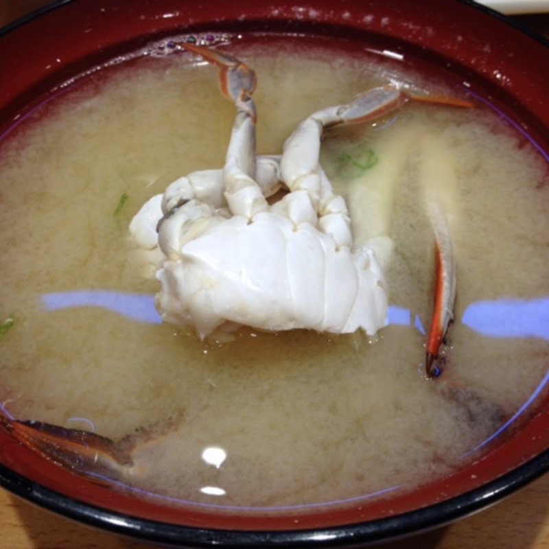 カニ汁(沼津魚がし寿司)