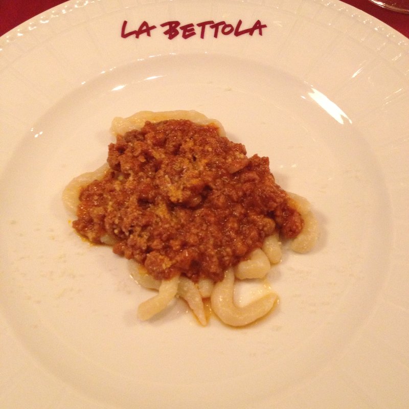 ラムミンチのパスタ(ラ ベットラ ダ オチアイナゴヤ)
