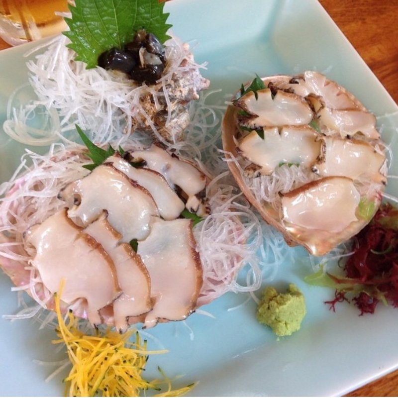 朝獲れアワビ刺し(はまゆう)