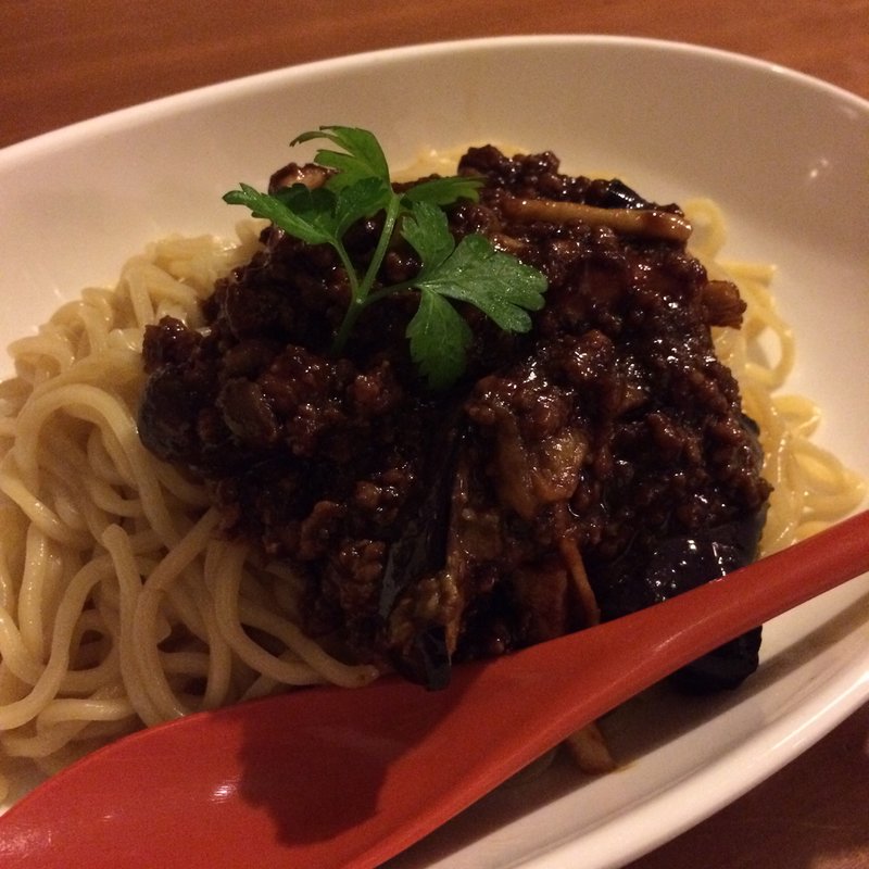 旬野菜と合えそば黒みそ仕立て(麺家三士 横浜ベイクォーター店)