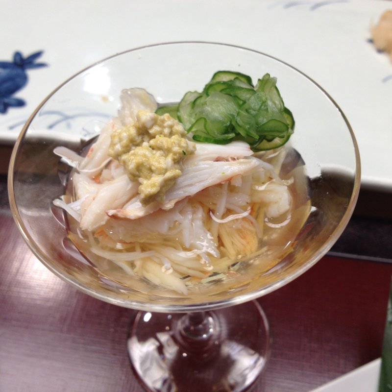 カニの酸い物(蔵六鮨 三七味)
