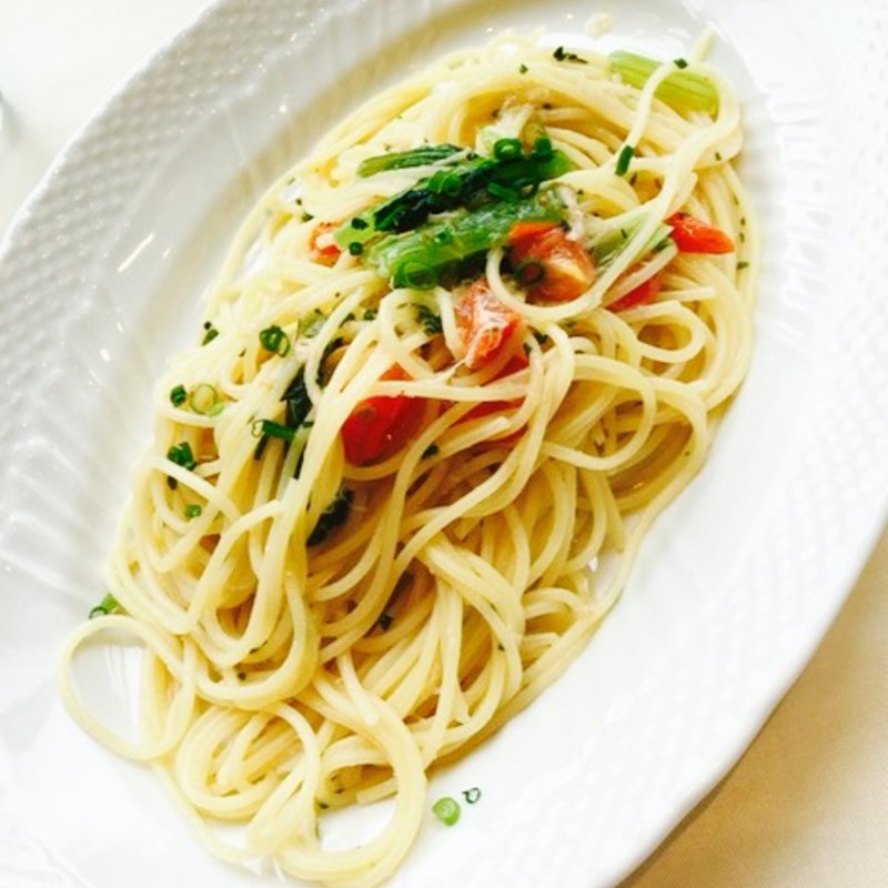 パスタセット(渡り蟹と小松菜の長ネギペースト和え 柚子胡椒風味)(トラットリア コルティブォーノ 阪急西宮ガーデンズ店)