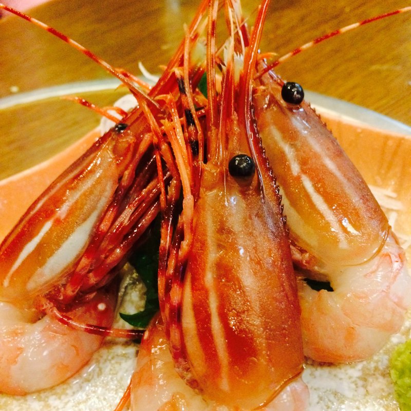 ボタンエビ刺身(宵・酔・亭 煖)