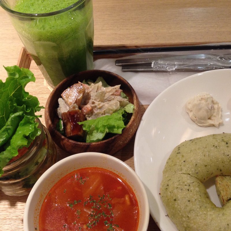 クリームチーズ定食(ベーグル＆ベーグル)