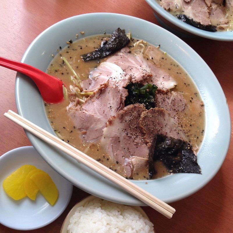 ねぎ味噌チャーシュー中麺固め(ラーメンセンター下松店)