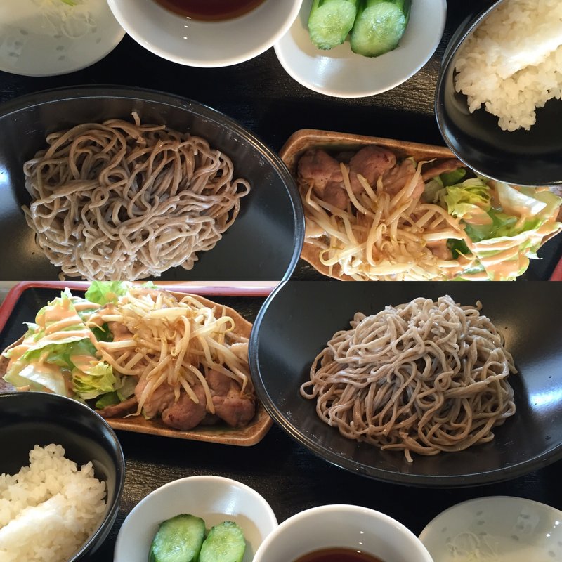 新そばランチ生姜焼きセット(ふらいぱん )