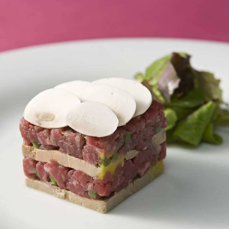 マグロとレバームース　マッシュルーム添え(米音 （kome no ne）)