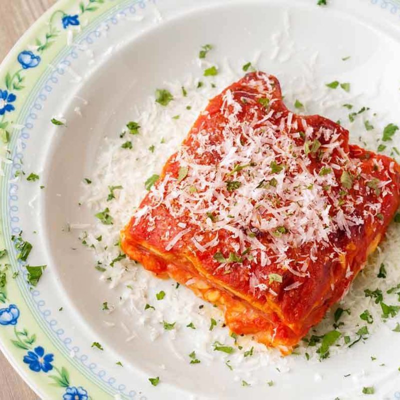 メッツェペンネ ナスとバジルのトマトソース(orso)