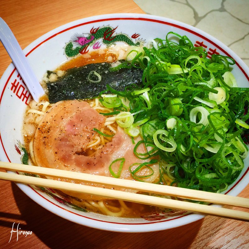 尾道ねぎラーメン大盛(山陽自動車道 福山サービスエリア)