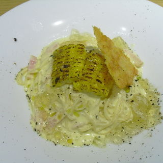 玉蜀黍とベーコンの冷製カッペリーニ(MOTORA)