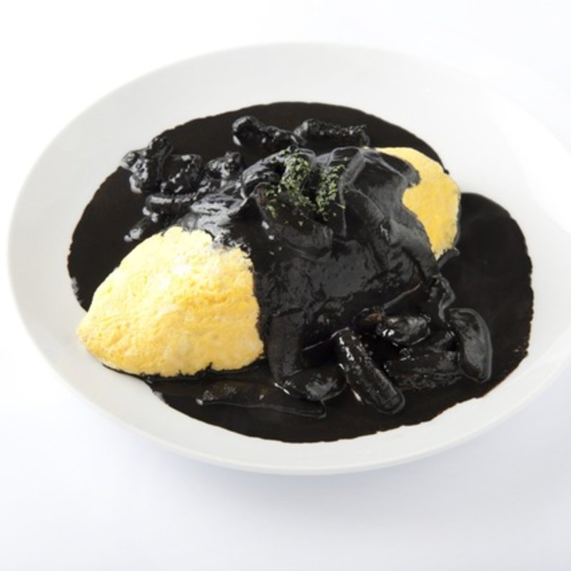 魚介イカスミソースのオムライス(キッチンエッグス （Kitchen Eggs）)