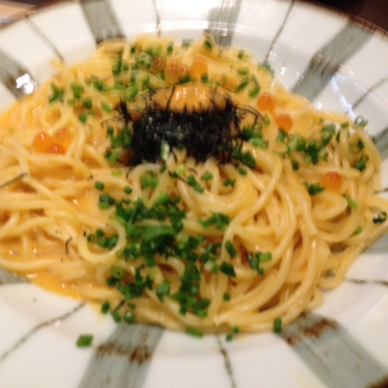 ウニといくらのクリームパスタ(鎌倉パスタ イオンモール佐野新都市店 )