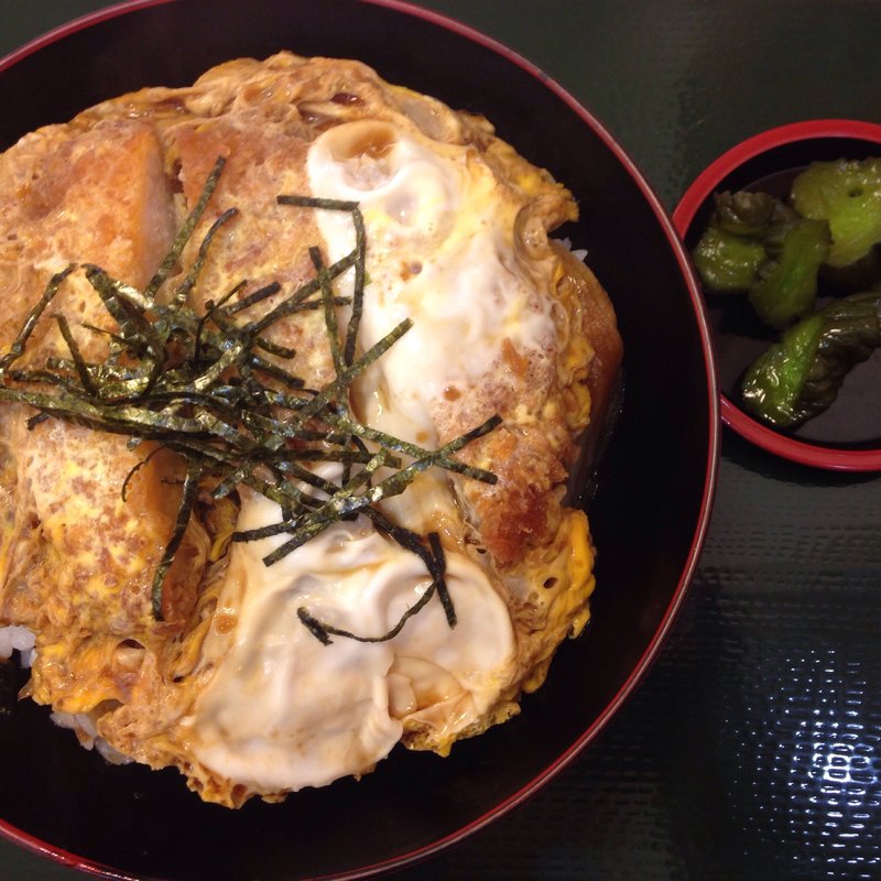 ミニカツ丼(蕎麦処　あいづ)