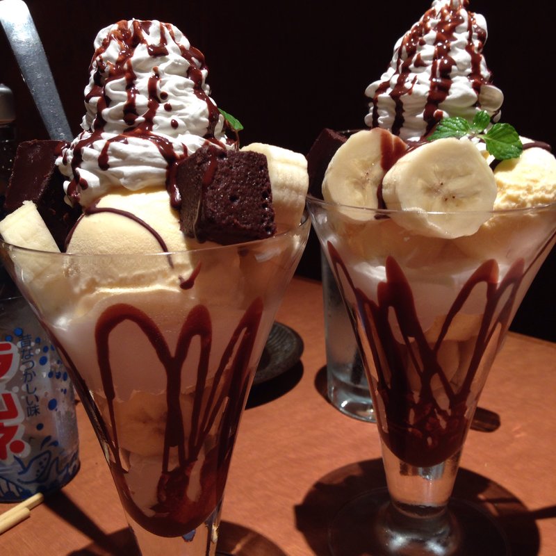 チョコバナナパフェ(とりあえず吾平 広島大町店 )