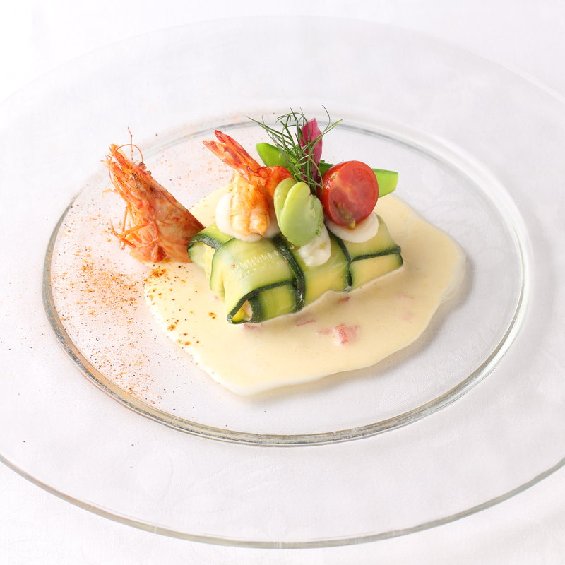 赤海老のソテー　ソースオランジュ(オーシャンディッシュクオン （OceanDishQ'on）)