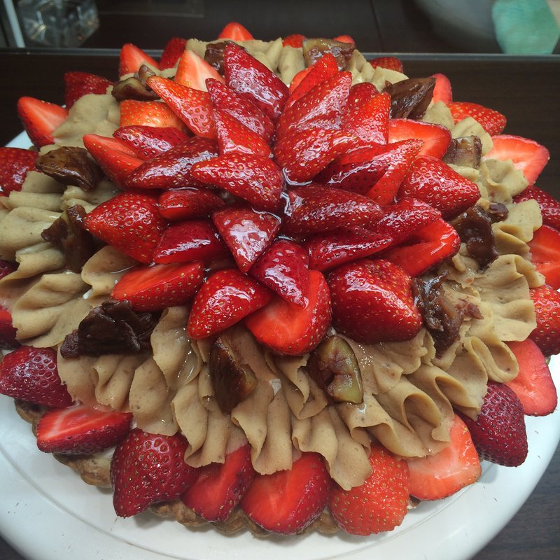 いちごのモンブラン(カフェコムサ ヨドバシ梅田店 )