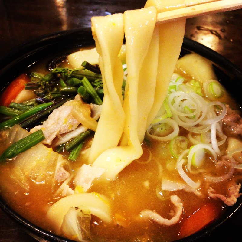 豚肉ほうとう(甲州ほうとう小作　甲府駅前店)