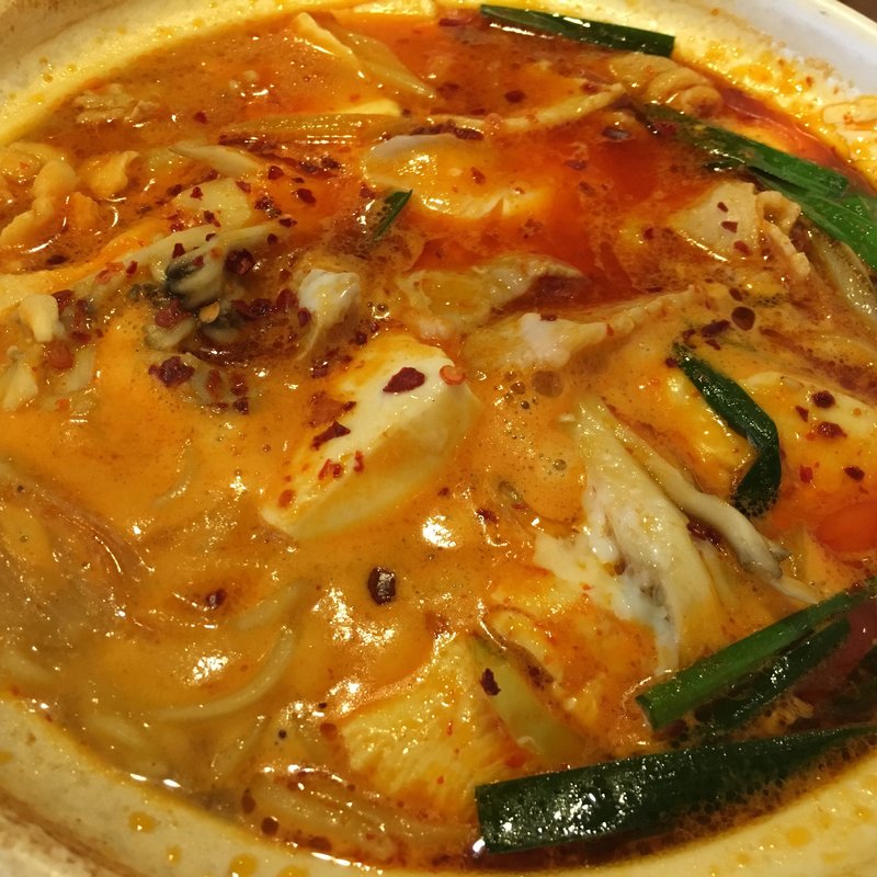 チゲ風辛みそ煮込み麺(東京ドームホテル札幌)