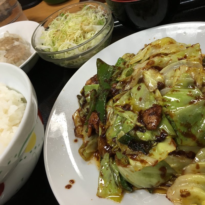 回鍋肉定食(うまい館)