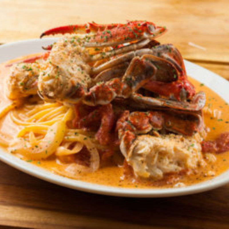 蟹のトマトクリームスパゲッティ(Bistro ぴっかんて)