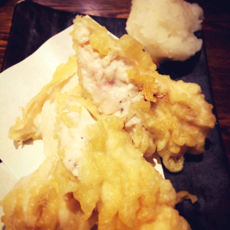 ふっこの白子天ぷら(うれしたのし屋)