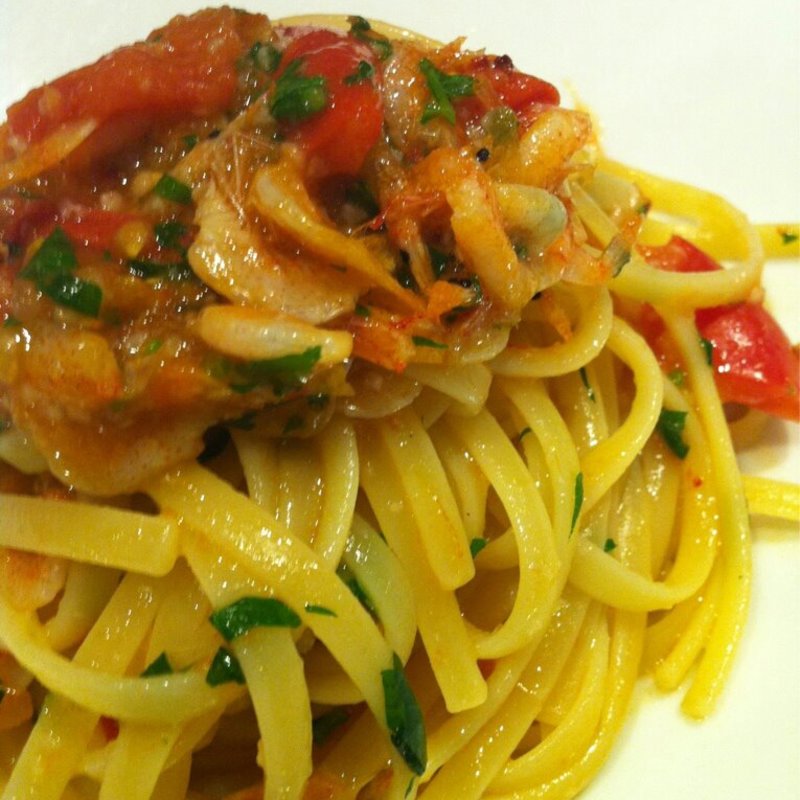 干し海老のトマト煮込みパスタ(OGGI DAL-MATTO 西麻布店)