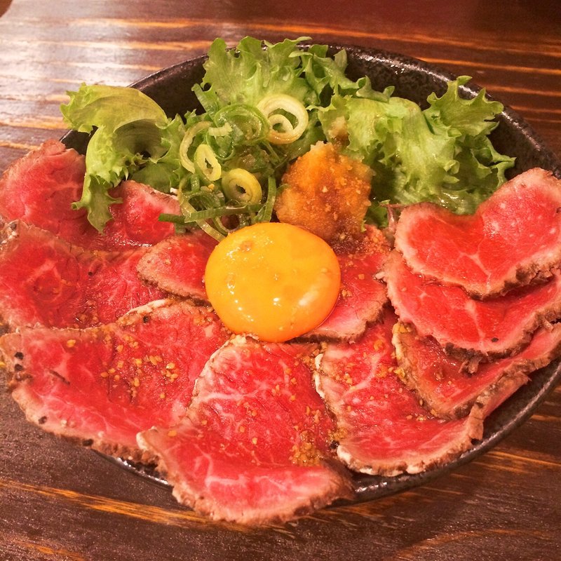 黒毛和牛ローストビーフ丼(浪花焼肉 肉タレ屋)