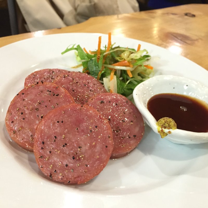 雲仙ポークソーセージ(博多漁家磯貝 しらすくじら 博多駅前店)