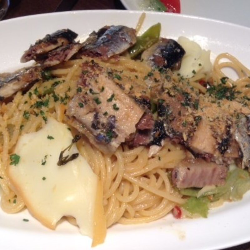 秋刀魚のパスタ(俺のフレンチ・イタリアン 松竹芸能 角座広場)